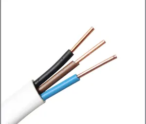 High Quality Flat Flexible Cable Flat Cable sheath TPS SDI Cable Twin with Earth Wire