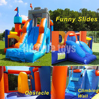 Matériau commercial en PVC 5*3.6*3m maison de rebond gonflable zone de saut parcours d'obstacles maison de rebond pour enfants jeu en plein air