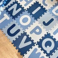Tikar ABC populer 30cm Puzzle tikar busa edukasi lembut untuk kamar anak-anak bahan EVA tebal 2cm