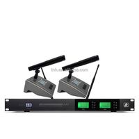 TNH PM-GT230 chœur chantant micro professionnel UHF 2 canaux système de microphone sans fil portable pour groupe de scène et culte d'église