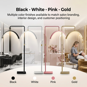 Lámpara de Pie Semicircular de 50W, Táctil, Regulable, 3000K 6000K, CE RoHS OEM, Serie Pequeña, Caja Personalizada - Product Image 4