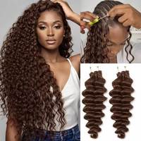 Extensions de cheveux invisibles à double tête au crochet, 100 % cheveux humains, sans colle, sans dommages, couleur et longueur personnalisées pour femmes