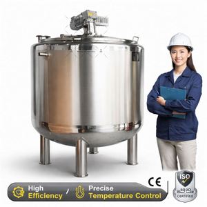500L 1000L 2000L Goat Milking Dairy Processing Equipment Cold Storage Tank Milk Pasteurizer Machine - Product Image 4