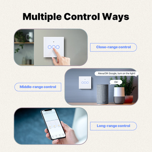 Interrupteur intelligent Matter Smart Home compatible avec Apple Homekit, Alexa, Google Smarthings, interrupteur intelligent WiFi pour éclairage, UE, Royaume-Uni - Product Image 6
