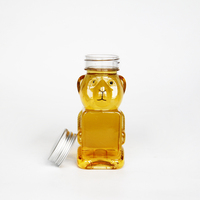 Bouteilles en plastique pour pot de miel, pot de miel en forme d'ours, 175g, 8oz, 12oz, 16oz, emballage en plastique pour les abeilles