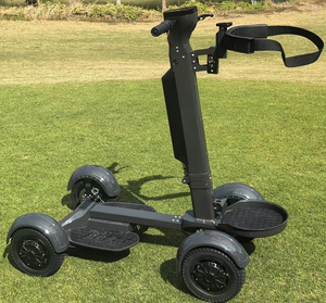 Nouvelle voiturette de golf électrique pliable à 4 roues, 4x4, en aluminium, avec moteur 2000W, vitesse de 20 km/h, batterie au lithium, chariot de golf - Product Image 1