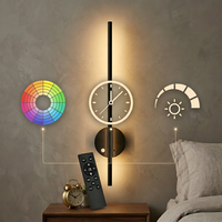 Lampe murale sans fil à piles, lampe murale LED, lampe murale décorative d'intérieur avec télécommande, détecteur de mouvement et contrôle par interrupteur