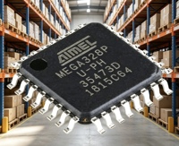 Microcontrôleur AVR 8 bits ATMEGA328P-AU, série ATmega, puce TQFP-32, microchip, température de fonctionnement -40~+85