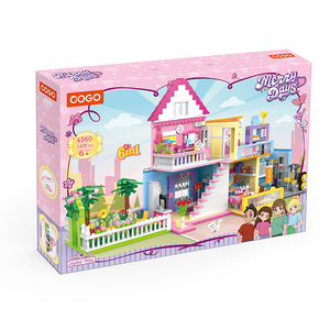 COGO Set di Blocchi da Costruzione Rosa per Bambine, Multifunzionale 6 in 1, Villa Giocattolo per Bambine, Gioco di Ruolo, Set di Blocchi da Costruzione per Bambini - Product Image 6