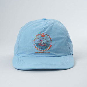 Cappello da nonno personalizzato di alta qualità, non strutturato, a 5 pannelli, con visiera piatta, in nylon ad asciugatura rapida, con cordino. - Product Image 1