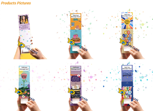 Cartes d'envoi personnalisables en forme d'enveloppe, Carte d'anniversaire <span class=keywords><strong>surprise</strong></span> à confettis éclatants, Carte de vœux pop-up, Carte lance-confettis DIY - Product Image 4
