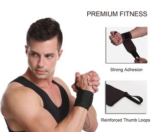 Professional Quality Weightlifting <b>Wrist</b> Wraps <b>Wrist</b> <b>Support</b> with Heavy Duty <b>Thumb</b> Loop Best Wrap for Powerlifting Competition S - Product Image 4