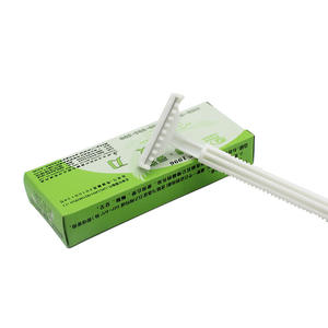 Maquinilla de afeitar desechable Lingyang Medical para depilación de axilas, hoja de acero inoxidable, blanca, de un solo uso. - Product Image 1
