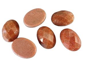 พลอยโกลด์สโตนทรงรีเหลี่ยมเพชรพลอยสำหรับทำเครื่องประดับทุกขนาด สร้างสรรค์เครื่องประดับพลอยแหวนพลอยสีส้มจากหินทราย - Product Image 3