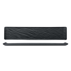 Black Stone Effect Serving Platter 47 × 10 cm Rectangular Porcelain M1934 - Product Image 1