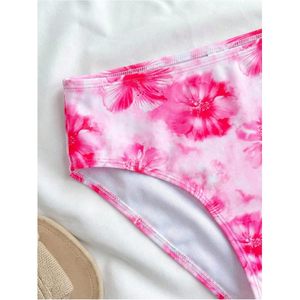 Ensemble de bikini 3 pièces pour fille FOXA, maillot de bain à bretelles florales avec jupe courte en maille, séchage rapide, spandex, polyester - Product Image 4