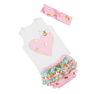 Nuevo nacido niños boutique de ropa al por mayor a granel niños con diadema de importación de ropa de bebé de china - Product Image 6