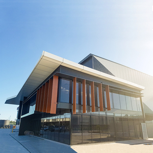 Nhôm Sun louver gỗ hạt ngoài trời Dọc Kim Loại mặt tiền xây dựng cửa chớp cho cửa sổ - Product Image 4