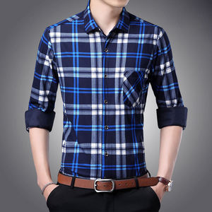 مخصص العلامة التجارية الخاصة للرجال قميص عمل غير رسمي من نسيج القطن سروال رسمي ضيق قميص رسمي للرجال - Product Image 6