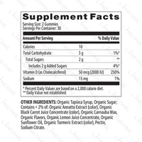 Bonbons Gélifiés Calcium Magnésium Zinc Vitamine D3 pour la Santé Osseuse, la Fonction Nerveuse et Immunitaire - Gummies ZMC