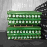 Rouleau de bâche en PE robuste de 180 g/m² vert pour la construction