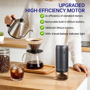 Molinillo de Café Eléctrico Portátil Recargable por USB-C con Mayor Velocidad de Molienda, para Exteriores, Camping, Fiestas, Oficina - Product Image 2