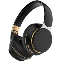 Headphone Nirkabel Over-Ear Terlaris Suara Stereo Bass Mendalam Dapat Dilipat Tahan Air IPX4 Headset Nirkabel untuk Ponsel