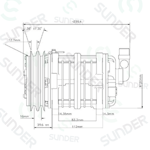 Nuevo Compresor de Aire Acondicionado Original Valeo TM15 OE Z0013225 12V 2AG, Duradero, para Refrigeración, Almacenamiento en Frío y Transporte, 12 Meses de Garantía - Product Image 5