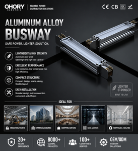 SK-LINE-L Nano Aluminum Busduct 40% Lower Cost vs Copper Carbon-Infused Alloy High Conductivity <b>IP</b> Rated Fire Protection - Product Image 1