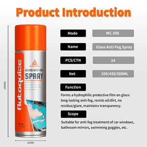 Professional Car Glass Cleaner and Anti-Fog Prevention Spray 500ML Streak-Free Windshield <strong>Wash</strong> for Car Windows Mirrors - Product Image 2