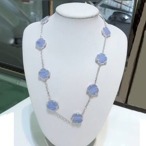 <span class=keywords><strong>Collier</strong></span> Trèfle à Quatre Feuilles de Haute Qualité Plaqué Or 18K, 6, 10 ou 20 <span class=keywords><strong>Fleurs</strong></span>, Prix de Gros - Product Image 3