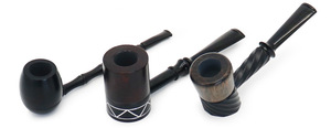 Juego de 6 Pipas de Tabaco de Madera de <span class=keywords><strong>Bubinga</strong></span> Africana, Pipa Corta para Fumar, Caja de Regalo para Hombre, Venta al Por Mayor - Product Image 5