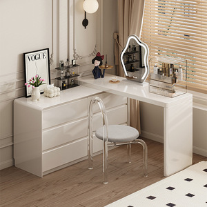 <span class=keywords><strong>Table</strong></span> de maquillage pliante en bois de luxe moderne, meuble extensible et éclairé pour la chambre à coucher, la salle à manger, accès facile à la vie - Product Image 5