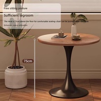 Table basse en bois mobile avec cadre métallique pour salon - Petite table d'appoint avec rangement et utilisation comme table de chevet
