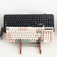 Support de tablette portable en bois à 3 niveaux, durable, avec partition détachable pour ordinateur et clavier, design écologique