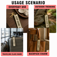Porte-clés personnalisé brodé directement de l'usine, en toile, avec breloque métallique, forme personnalisée pour cadeau promotionnel
