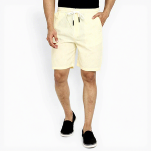 Pantalones Cortos Bermuda para Hombre, 100% Algodón, Cintura con Cordón, Casuales de Verano, con Bolsillos, Tejido Transpirable de Secado Rápido y Ecológico - Product Image 3