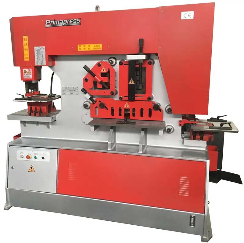 Primapress Q35y-16 60Ton Small Hydraulic Ironworker Maximum Shear Thickness 16mm With Punch Tooling