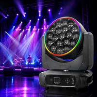 Luz Móvil de Cabeza con Zoom DMX512, 19X40W RGBW 4IN1, Tipo Ojo de Abeja, para Discotecas, Conciertos, Bodas y Bares, en Oferta