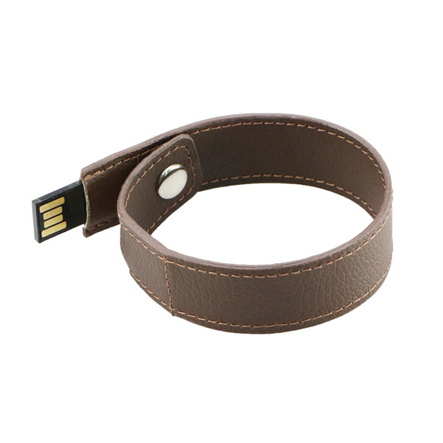 Custom Hand Band Usb Flash Drive 4gb 8gb 16gb 32gb 64gb Bulk Memory Stick Promotional Leather Bracelet Pendrive