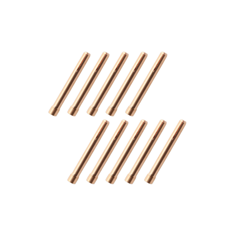10 Puntas De Contacto De Cobre Para Soldador MIG MB24KD | Diámetro 0.8 Mm | Compatibles Con Antorcha De Soldadura MIG/MAG | Alta Conductividad Y Resistencia Al Calor