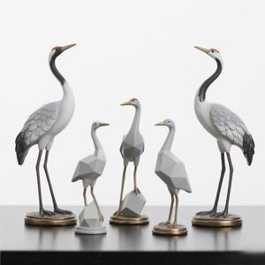 Common Crane Resin <strong>Figurine</strong> - <strong>Graceful</strong> Bird Statue 8", Hand-Painted Details, Harmony Symbol, Nature Lover's Gift - Product Image 1