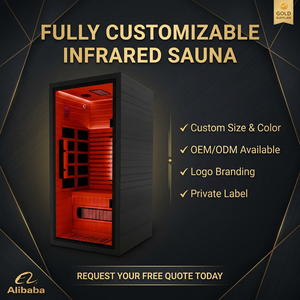 Sauna <span class=keywords><strong>de</strong></span> Madera con Vapor Seco, Bajo EMF, Lámpara <span class=keywords><strong>de</strong></span> Terapia <span class=keywords><strong>de</strong></span> Luz Roja, Materiales <span class=keywords><strong>de</strong></span> Madera <span class=keywords><strong>de</strong></span> Hemlock Canadiense, Infrarroja - Product Image 4