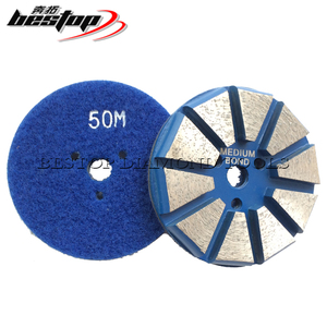 <span class=keywords><strong>3</strong></span> "Kim Cương Mài bê tông pucks với móc và vòng lặp ủng hộ - Product Image 1