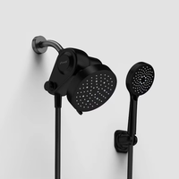 Ensemble de filtre de douche chromé en gros avec douchette réglable, accessoires de salle de bain