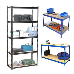 Entrepôt sans boulons, magasin, maison, <span class=keywords><strong>Garage</strong></span>, étagères en plastique, 5 couches, feuille de rangement, étagères à rivets, Rack - Product Image 2