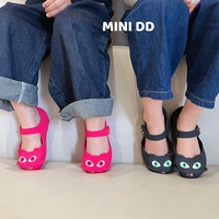 Sandales en plastique pour enfants, motif chat mignon, de haute qualité, confortables et souples, type Melissa, prix de gros, chaussures pour filles