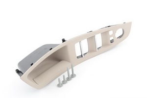 Pièces automobiles Pièces automobiles OEM 51417225879 Pièces automobiles Beige Crème ABS Panneau de poignée de porte intérieure pour <span class=keywords><strong>Paris</strong></span> Fit pour BMW Série 5 - Product Image 2