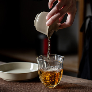 Yonghe Gaiwan Ceramic Kung Fu Tea Set Handheld Three Piece Wood Ash Glaze Round Porcelain <b>Teacup</b> For Home Use Afternoon Tea - Product Image 2