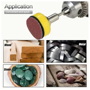 Tampons de polissage de 1 pouce, grains 80, 320, 1000, 2000, 3000 pour meuleuse et polisseuse - Product Image 3